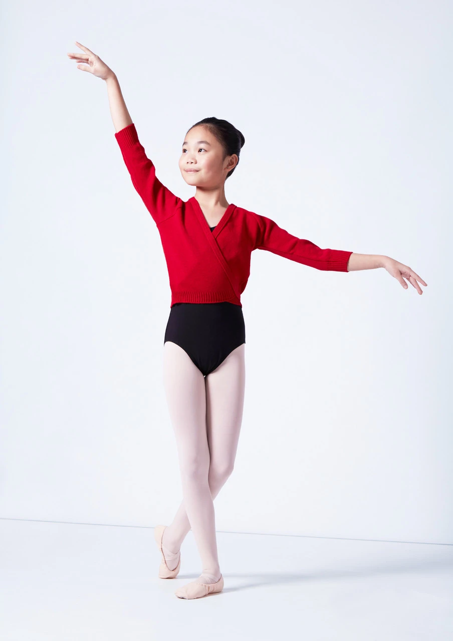 Tappers & Pointers Kids Knit Ballet Wrap 2 Tappers & Pointers Kids Knit Ballet Wrap - Image 2