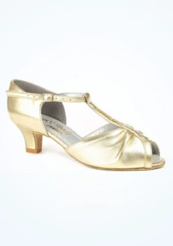 Dancesteps Topaz Ballroom & Latin Shoe 1.65" - Gold -Dance Costume Store topaz dancesteps topaz ballroom latin shoe 1 65 gold no1 T 90817.1694685329