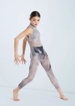 Weissman Unravel -Dance Costume Store wn sm11206 weissman smokey mesh unitard grey front 58081.1678891569