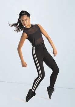 Weissman Sleeveless Cropped Mesh Hoodie 9 Weissman Sleeveless Cropped Mesh Hoodie -Dance Costume Store wn14540 black 69 21954.1698817508
