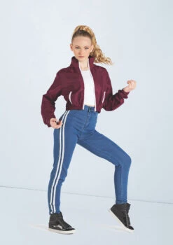 Weissman Sporty Striped Jeggings -Dance Costume Store wn14547 denim 60 t 87857.1698713425