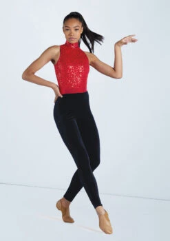 Weissman Sequin Mock Neck Unitard 9 Weissman Sequin Mock Neck Unitard -Dance Costume Store wn15251 red 35 54647.1694473996