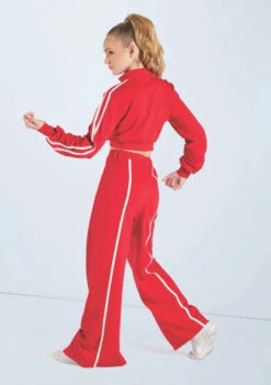 Weissman French Terry Pullover Jacket -Dance Costume Store wn15424 red 44 48126.1694694085