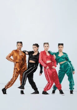 Weissman Satin Stripe Sleeve Jacket