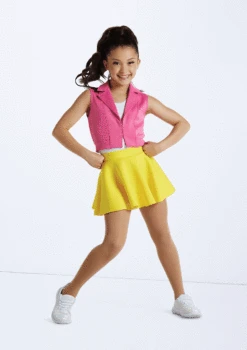 Weissman Skater Skirt -Dance Costume Store wn15551 canary 58 95695.1694912615