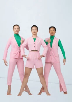 Weissman Split-Front Suit Pants -Dance Costume Store wn15562 pink 32 62246.1694697962