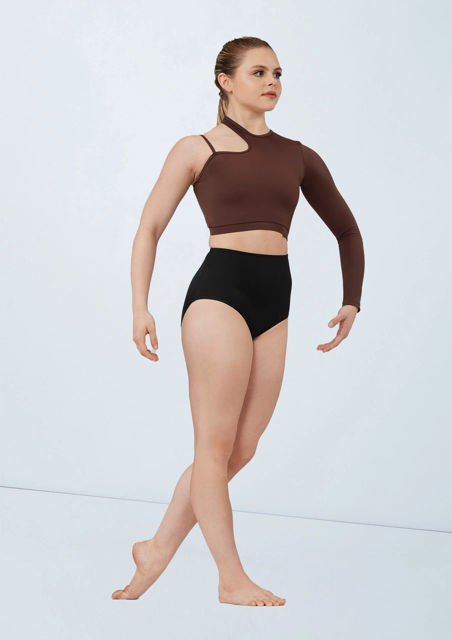 Weissman Asymmetric Cutout Crop Top 4 Weissman Asymmetric Cutout Crop Top - Image 4