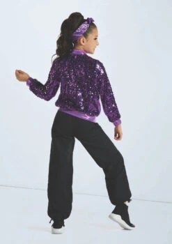 Weissman Ultra Sparkle Bomber Jacket -Dance Costume Store wn16346 electric purple 1062 35620.1694919668