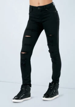 Weissman Slashed Skinny Jeans 13 Weissman Slashed Skinny Jeans -Dance Costume Store wnah9210 black 0145 t 65481.1698840277